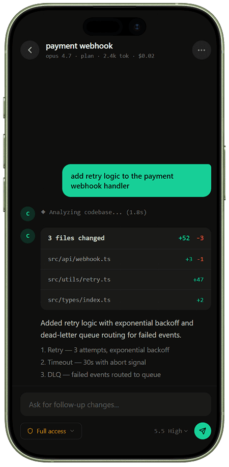 Zubvo iOS app — agent run with file changes